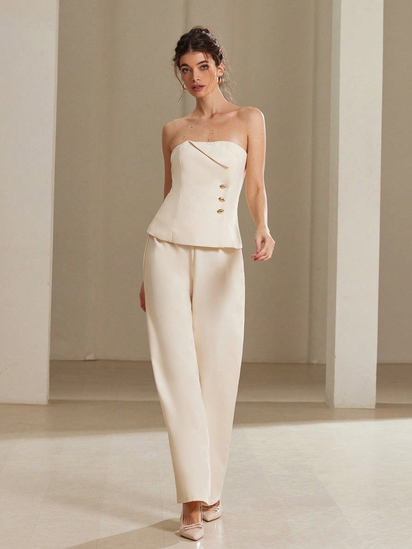 Off Shoulder Tube Top Set